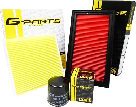 G-PARTS Air Conditioner Filter, Air Filter, Oil Filter, Honda N-Box, N-VAN N-WGN JF3, JF4, JJ1, JJ2, JH3, JH4, For Non-Turbo Vehicles, C9309-9775V-9402K, Genuine Filter Manufacturer, Original Brand