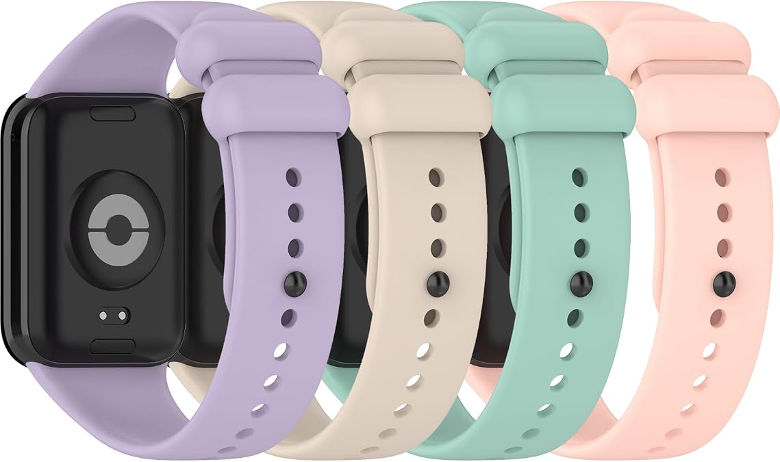 Compatible with Xiaomi Band 8 Pro/9 Pro,Redmi Watch 4 Strap for Women&Men Breathable Silicone Replacement Wristbands Adjustable Sport Band