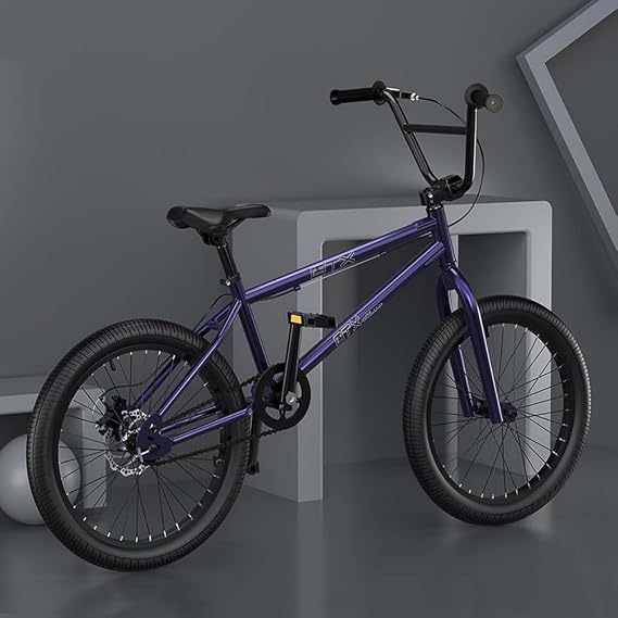 20 Inch BMX Bike Bicycle, Aluminum Alloy Frame Stunt Action BMX Bicycle Entry-level Advanced Rider Professional Street BMX Bikes Suitable for Adult Teens Children