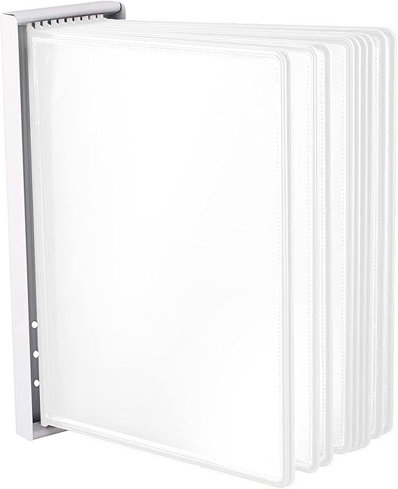 Leviatan Wall Display Panel System Wall Mount for Display Panels Metal Board System for Screwing on to the Wall in Warehouse Workshop Laboratory + 10 White Display Panels