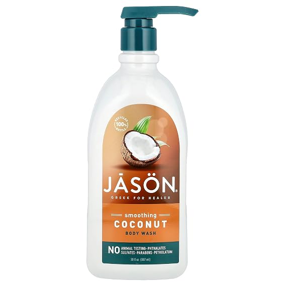 JASON, Smoothing Body Wash oz, Coconut, 30 Ounce