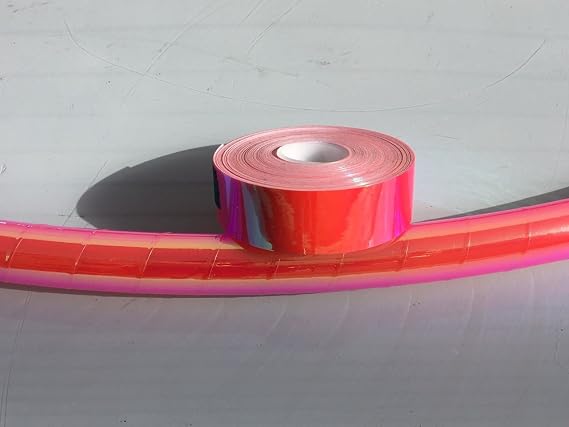 60 ft roll of 3/4" Nuclear Bubble Gum Transparent Hula Hoop Craft Tape