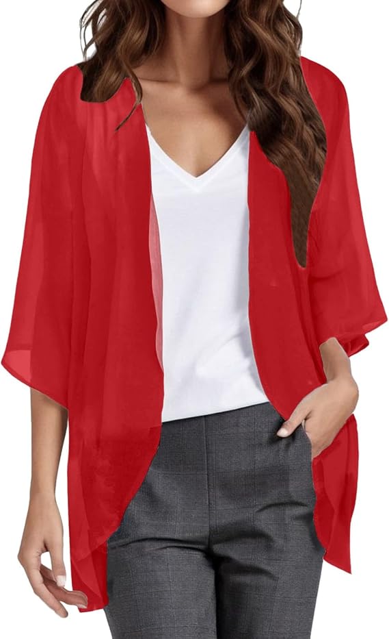 SHAOBGE Womens Cardigan Womens Floral Print Puff Sleeve Buttons Cardigan Cover Up Casual Blouse Fall Outfits for
