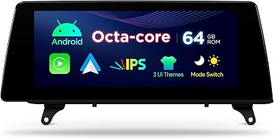 XTRONS 10.25 Inch Android Car Stereo for BMW X5 E70  X6 E71 2007-2010 CCC System, IPS Touch Screen GPS Navigation Support Wireless CarPlay Android Auto 264GB