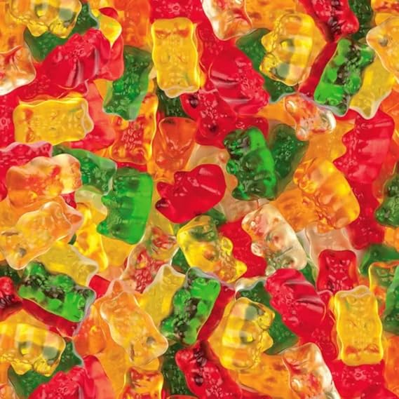 Gold Bears - Gold Gummi Bears - Assorted Flavor Gummy Bears 3 Pound (48 Ounce) By CandyKorner