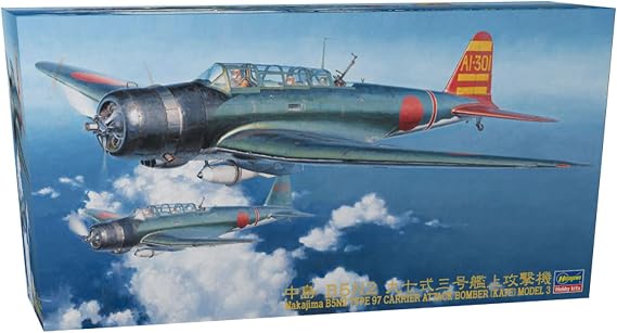 Hasegawa 1:48 Scale B5N2 Type 97 Kate Model 3 Model Kit