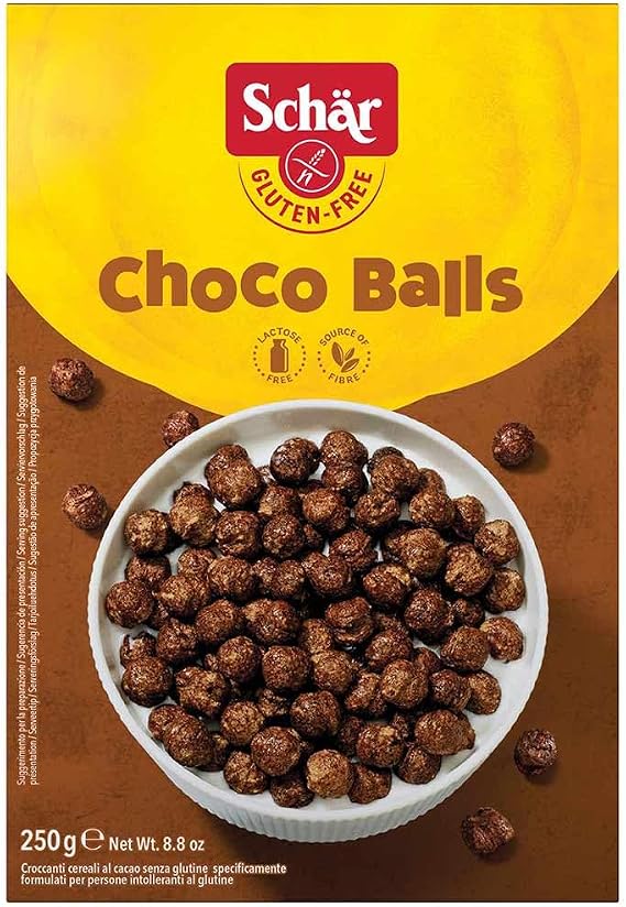 Schar Choco Balls Gluten Free Chocolate Coated Corn Flakes 250 gr