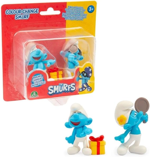 PUF34000 Smurfs Color Changing Figures Pack of 2