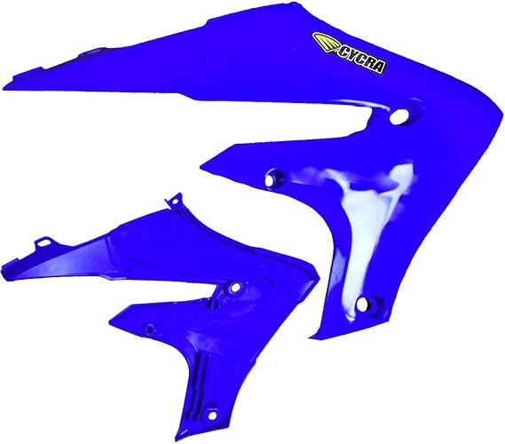 Cycra Powerflow Radiator Shrouds (BLUE) For 19-23 YAMAHA YZ250F