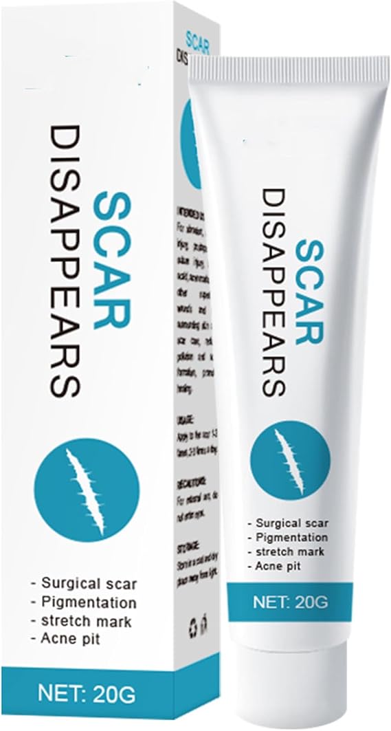 Scar Gel: The ultimate scar - removal remedy for all. Works on every body part, treating old and new scars from acne, surgery, burns, and stretch marks. Its formula smooths, firms, fades scars, and of