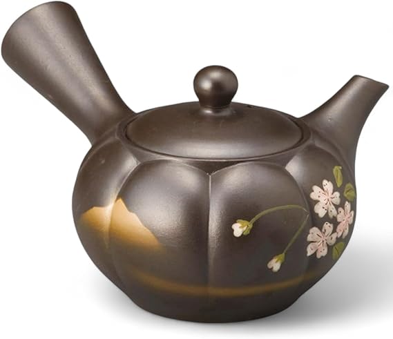 J-kitchens Green Tea Pot, Tokoname Yaki, Refreshing Net, Teapot with Strainer, 11.2 fl oz 330 cc, Made in Japan