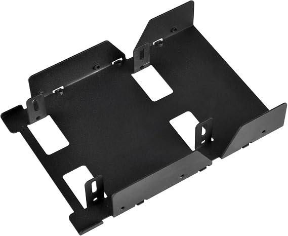 SilverStone Technology 3.5-Inch to 3 X 2.5-Inch Internal Hard Drive HDD/SSD Bay Converter, Black SDP08B-E