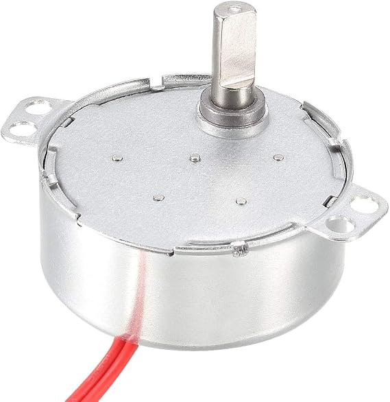 sourcing map Synchronous Synchron Motor AC 12V 4W 5-6RPM/MIN 50-60Hz CCW for Hand-Made, Model or Guide Motor