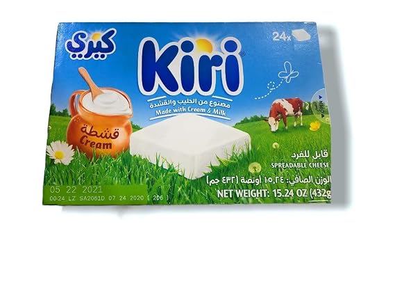 Kiri cheese wedges,24 portions(432g) pack of 1 ships with ice pack to insure freshness