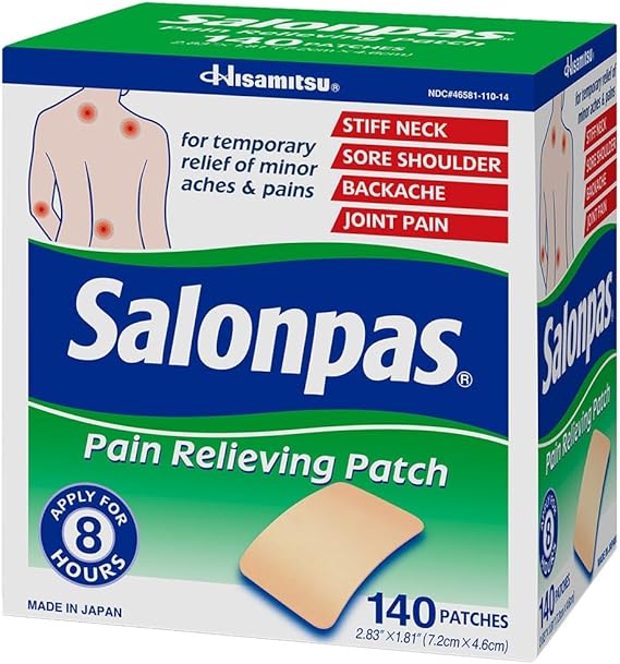 Hisamitsu Salonpas Pain Relieving Patches 140 Patches Per Box
