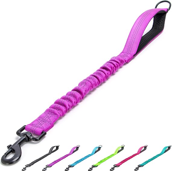 21" Bungee Dog Leash Extender Shock Absorbing Leash Extension
