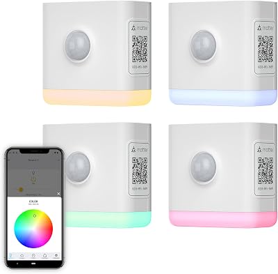 THIRDREALITY Smart Color Night Light 4 Pack, Matter Over WiFi, 3-1 Multi-Functionality, Work with SmartThings, Google Home, Apple Home, Alexa
