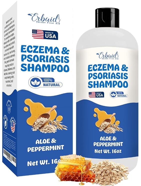 Eczema Shampoo Daily Scalp Cleanser for Dry, Itchy, Flaky Scalp Care