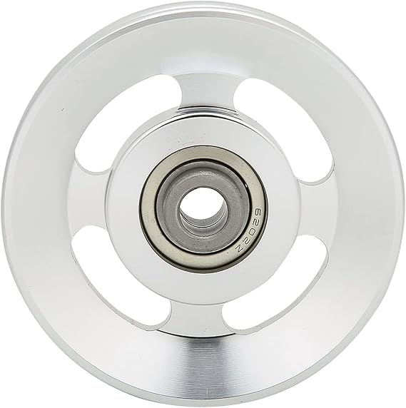 Gym Pulley Wheel for Cable Machine 114mm Aluminum Alloy Fitness Pulley with Universal Bearing, 90mm Diameter Cable Attachment Compatible with Most Home Gym Systems (USA)