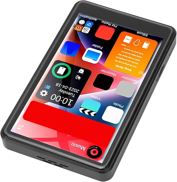 MP3 Player with Bluetooth 5.0 & Wifi, 4 Inch Full Touch Screen HD MP3 Player, Portable Multifunction MP3 Player with Music Playback, Video Playback, Recording, FM Radio 16GB RAM and 128GB