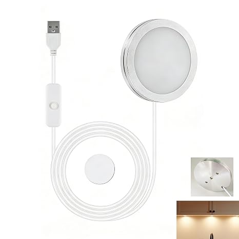 3D Printer LED Lamp Kit, LED Lamp Kit for 3D Printer, 3000K Warm Light DIY Lighting Module Compatible with 3D Printed Lampshade Models Light Kit for Desk Decorative Night Display Cabinet Bedroom