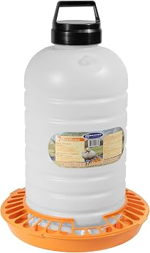 FARM-TUFF Top-Fill Duck Waterer, 7 Gallon Durable BPA-Free Plastic Poultry Waterer with Wide Base & Splash-Reducing Design