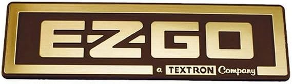 EZGO 71037G02 Gold Nameplate EZGO/A Textron Company