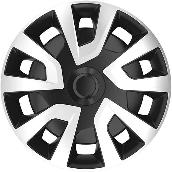 AutoStyle Set of 4 wheel covers Revo-VAN 15-inch silver/black (spherical)