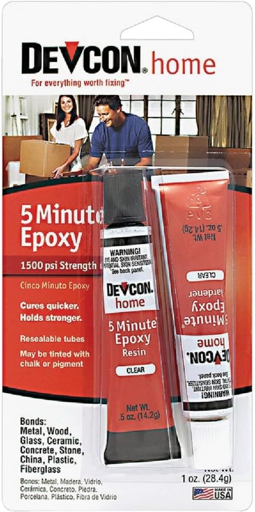 Devcon S205 5-Minute Epoxy Glue, 1 oz.
