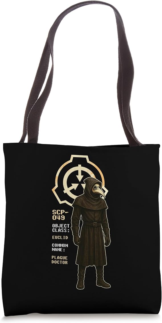 SCP 049 Plague Doctor Anomalous Object Containment Tote Bag