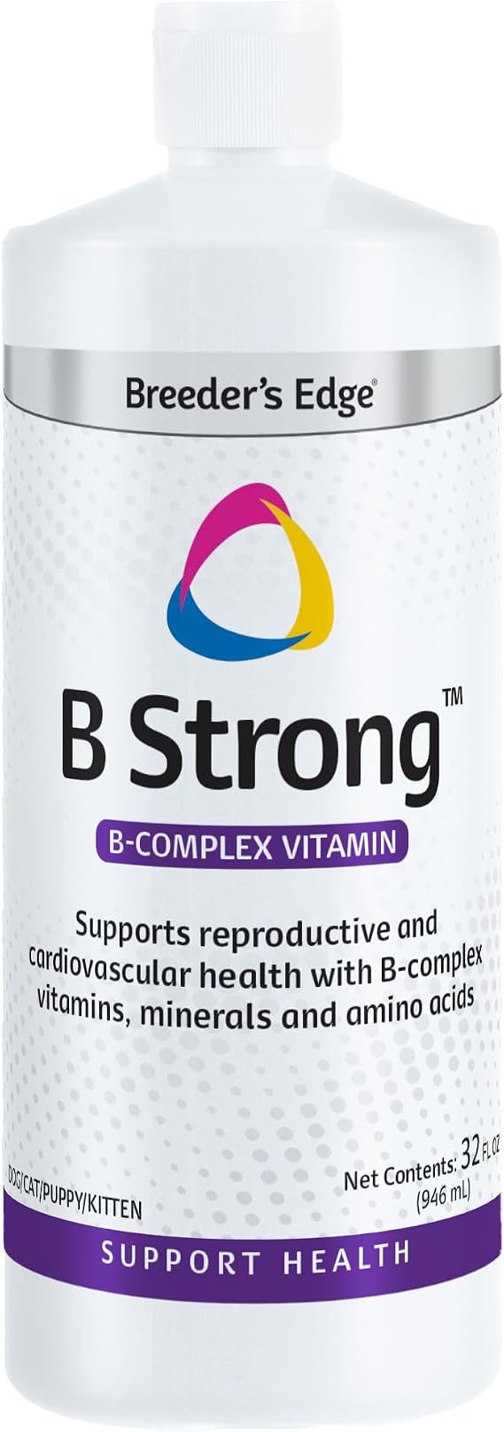 Breeder's Edge B Strong Liquid Vitamin B Supplement for Dogs & Cats, 32 oz