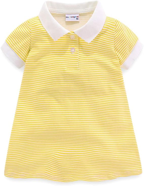 Mud Kingdom Girls Short Sleeve Ruffle Pique Polo Uniform Top Stretch Lightweight