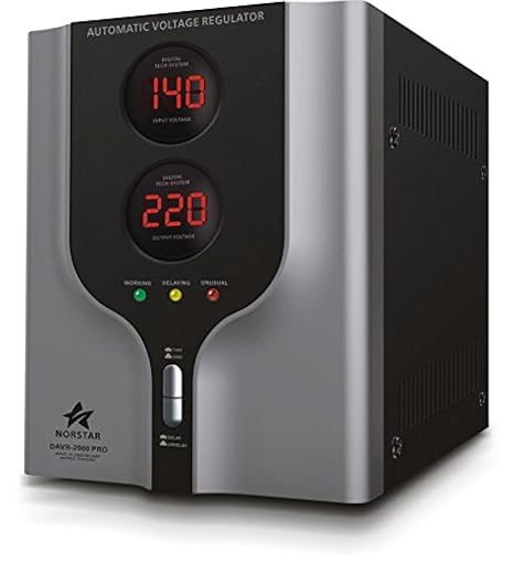 Norstar DAVR-2000 110/120 to 220/240 or 220/240 to 110/120 Step UP and Down Voltage transformer and Automatic Voltage Regulator .