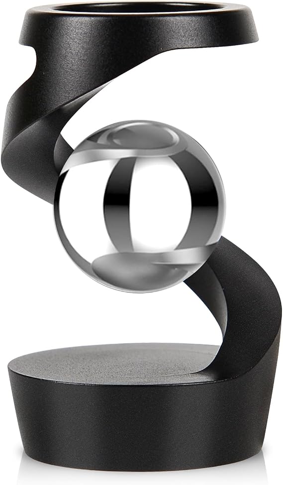 Gravity Defying Kinetic Desk Toy, Rotating Gyroscope Kinetic Spinning Desk Toys with a Unique Visual Illusion, Relieving Stress, Anxiety Toys for Adult Kid, Fidget Best Hand Toy