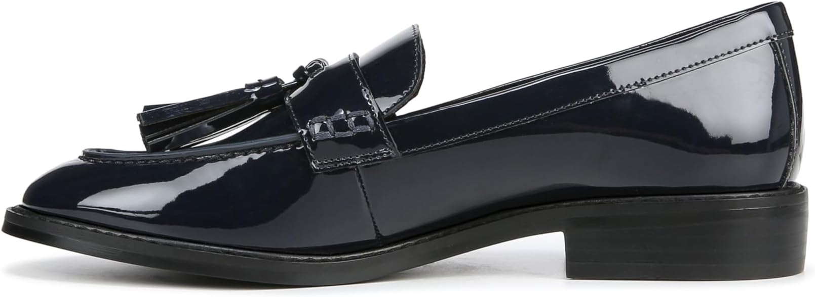 Franco Sarto ローファー Carolynn Low Slip on Tassel Loafers レディース ネイビー パテント 24.0 cm