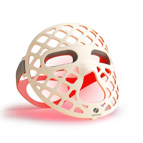 TheraGlow Mask2Go+ Light Facial Mask | Red/Infrared Light, Blue Light, Amber Light, Purple Light, Multi-Mode Therapy