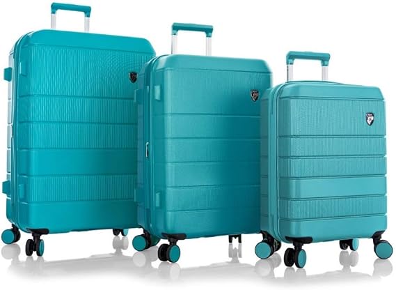 heys america Neo 3-Piece Hardside Spinner Luggage Set (Aqua)