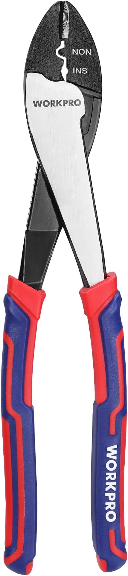 WORKPRO 9.5" Wire Cutter/Crimper, Cr-V Steel Wire Crimping/Cutting Tool