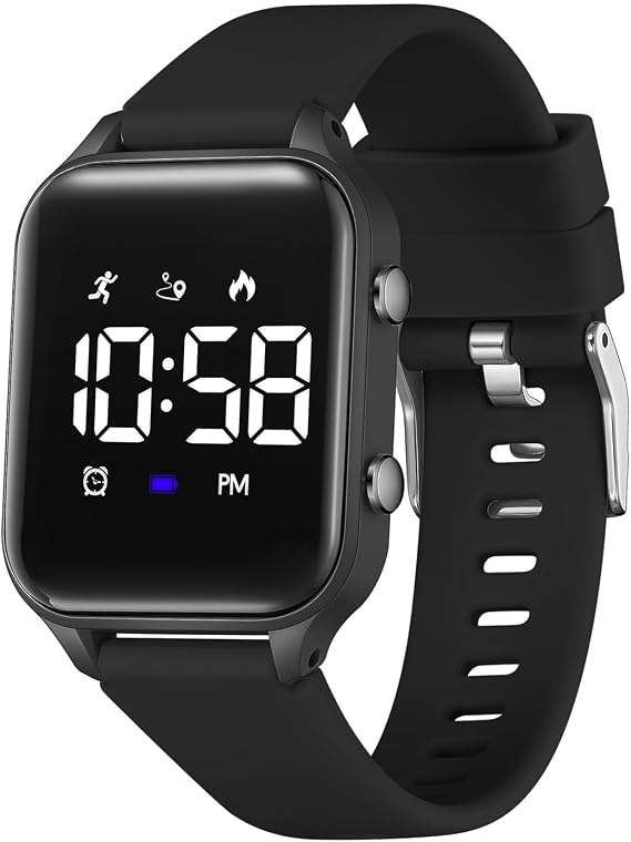 Kids Digital Watches for Boys Girls, Sports Watch with Fitness Tracker, Pedometer, Alarm Clocks, Stopwatch, No App Needed Waterproof Kids Watch, Gift for Teens Student Girls Boys Ages 5-14