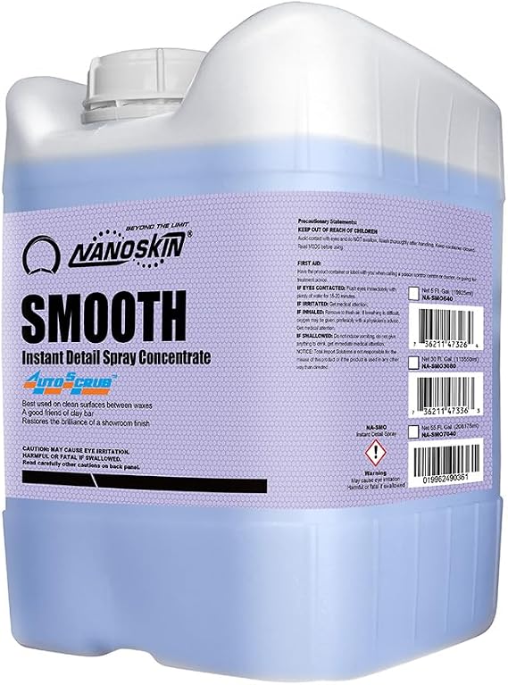 Nanoskin SMOOTH Quick Detailer Spray for Car Detailing, 5 Gallon