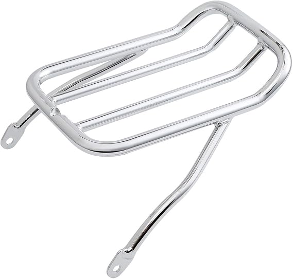 XFMT Chopped Fender Chrome Luggage Rack Carrier Shelf Mount For Harley Sportster XL883N '09-later XL1200 '07-later