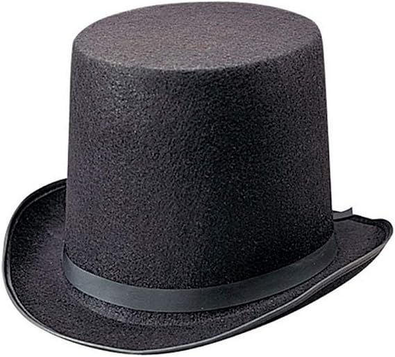 Rhode Island Novelty Deluxe Black Magician Butler Formal Costume Top Hat, One Per Order