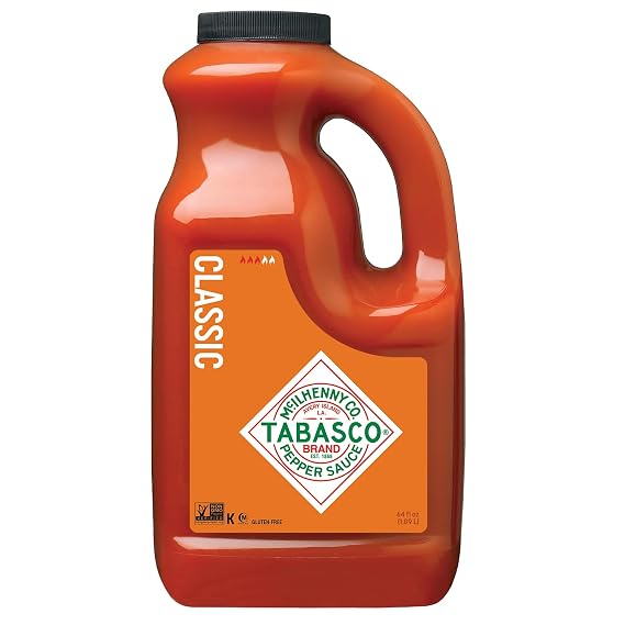 TABASCO Brand Original Red Pepper Sauce, Hot, 64 Oz Bulk Jug (1-Pack)