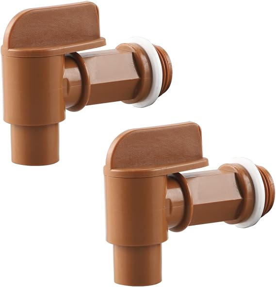 Plastic Handle Drum Faucet 5 Gallon jug Spigot Barrel Faucett for Plastic or Steel Oil Drum or Water Container 3/4 by MUGLIO 2 Pack