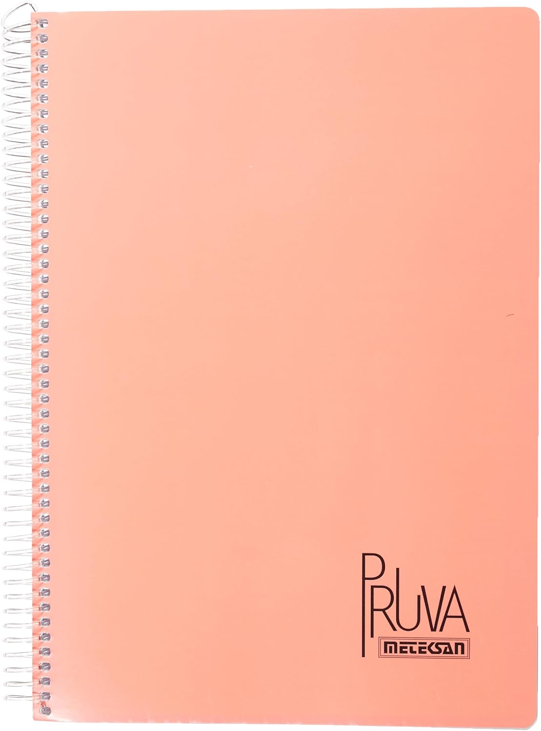 Meteksan Pruva A4 Pet Spiral Cardboard Lid Notebook 144 Leaves - Checkered - Orange