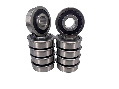 DEEG 10PCS 1/2" Flanged Ball Bearings 1/2 x 1-3/8 Heavy-Duty Wheel Bearings