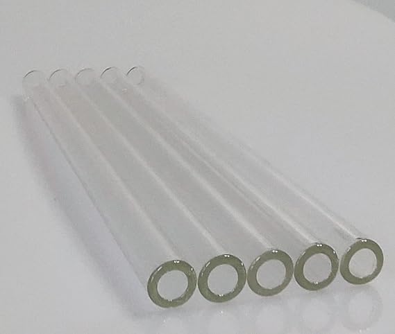 5PCS Glass Tubes Thick Wall Tubing OD 2 mm 8 mm X 4 inch