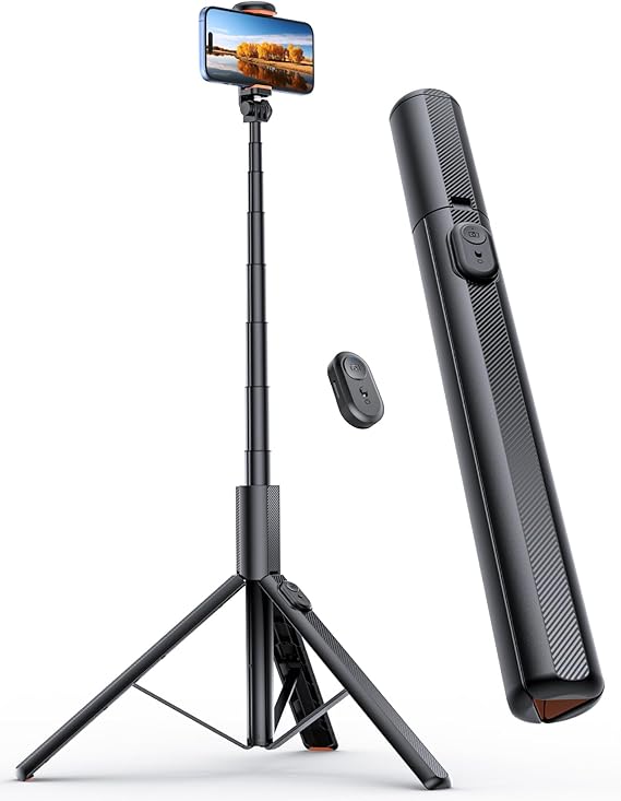 ANXRE 71"/180cm Phone Tripod for Phone＆Camera, NT79 Extendable Selfie Stick | Extra Tall,Wireless Remote,Mobile Tripod Stand for Travel Filming Video Record, Monopod Compatible with iPhone/Samsung/Camera