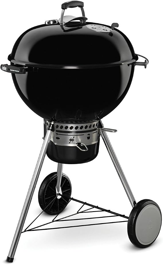 Weber 57cm Master-Touch Charcoal Kettle Barbecue BBQ - Black Porcelain Enamelled Steel Bowl