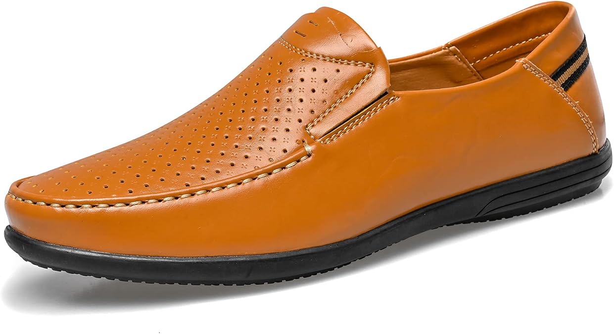 Loafer Premium Genuine Leather Men's Casual Shoes Slip On Mens Driving Penny Loafers for Men Lightweight Breathable